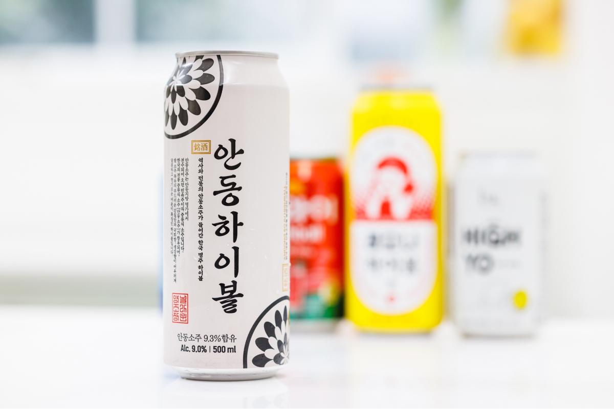 Andong Highball with 9.3% alcohol content, chrysanthemum, and ginger scent